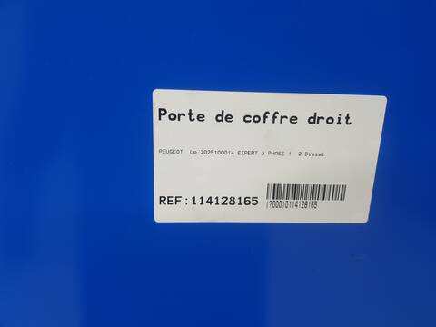 Foto 3ª: Puerta Trasera Derecha Peugeot Expert PRO STANDARD (1996)