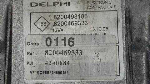 Foto 3ª: Centralita Motor ECU Renault Kangoo AUTHENTIQUE 82CV 60KW [K9KB7] (2005)