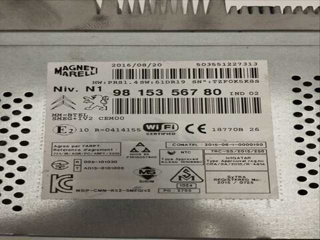 Foto 3ª: Sistema Audio Radio CD DS 4 STYLE 150CV 110KW [AH01] (2016)