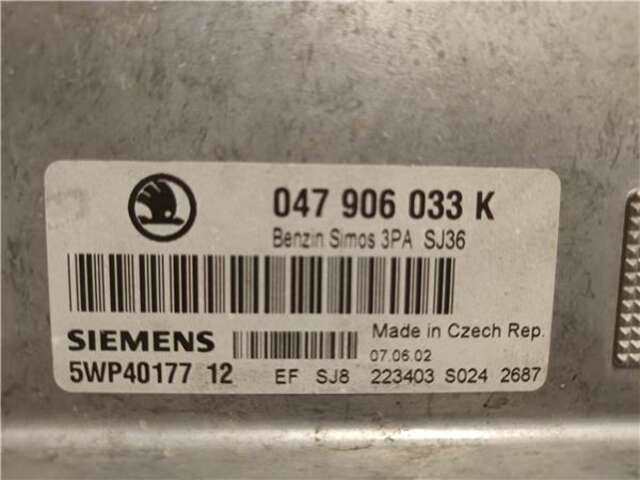 Foto 2ª: Centralita Motor ECU Skoda Fabia 1.4 (60 CV)