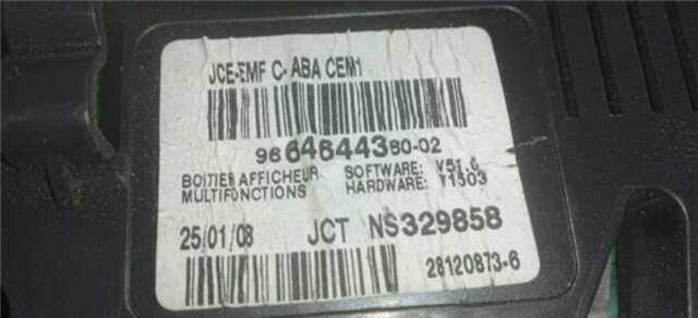 Pantalla Multifuncion Citroen C4 1.6 HDI