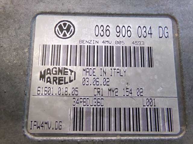 Foto 4ª: Centralita Motor ECU Seat Ibiza 1.4 G MODELO 6L, 2002-2008 [BBZ] (2002)