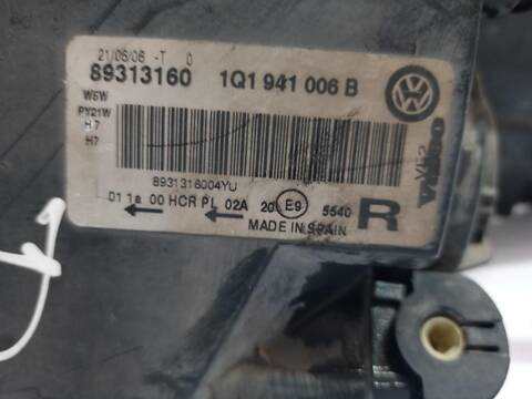 Foto 2ª: Faro Derecho Volkswagen Eos 2.0 150CV (2006)