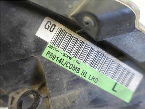 Foto 3ª: Faro Izquierdo Honda Crv 2.2 I-DTEC 150CV 110KW III [N22B3] (2010)