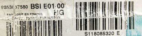 Foto 3ª: Caja Reles Fusibles Citroen Berlingo 1.9 D 600 FURGON 69CV [WJY] (2002)