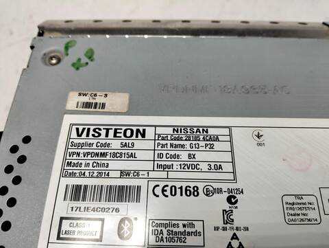 Foto 3ª: Sistema Audio Radio CD Nissan Qashqai 360° 1 TD CAT 110CV [K9K636] (2013)