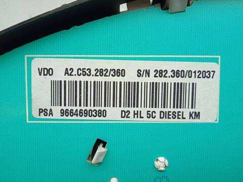 Foto 2ª: Cuadro de Instrumentos Peugeot 407 2.0 16V HDI FAP 140CV 103KW [RH01] (2009)