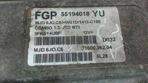 Foto 3ª: Centralita Motor ECU Opel Combo VERSION INDEFINIDA (1993)