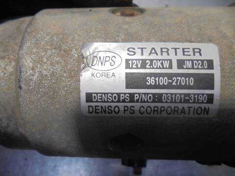 Foto 4ª: Motor de Arranque Kia Carens CONCEPT 140CV 103KW [D4EA] (2007)