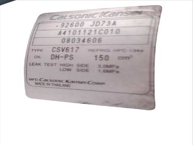 Foto 3ª: Compresor Aire Acondicionado Nissan Qashqai 2.0 DCI (2006)