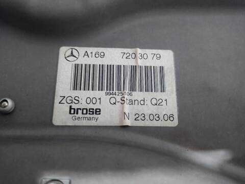 Foto 3ª: Elevalunas Eléctrico Delantero Derecho Mercedes Clase A 140 A 200 CDI 169.008) 140CV 103KW [OM640941] (2004)