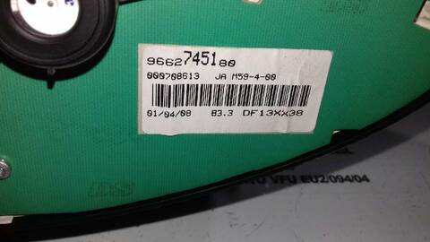 Foto 3ª: Cuadro de Instrumentos Citroen Berlingo 1.6 16V HDI 75CV 55KW [9HW] (2008)