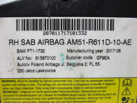 Foto 3ª: Airbag Lateral Delantero Derecho Ford C Max M1DD GRAND CEU) (2017)