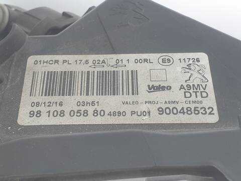 Foto 3ª: Faro Derecho Peugeot 208 STYLE (2013)