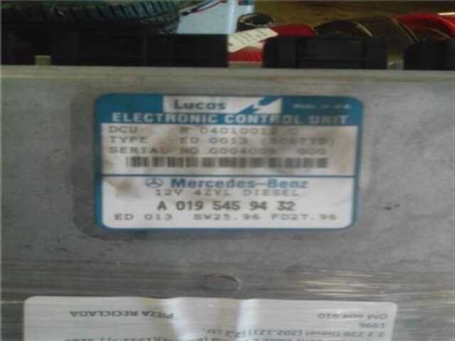 Centralita Motor ECU Mercedes Clase C 160 2.2 220 DIESEL (202.121) [2.2 LTR. - 70 KW DIESEL CAT]