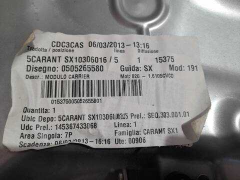 Foto 3ª: Elevalunas Eléctrico Delantero Izquierdo Alfa Romeo Giulietta 1.6 JTDM CAT 105CV 77KW [940A3000] (2013)