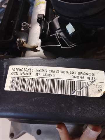 Foto 2ª: Motor Completo Seat Ibiza 1.4 GASOLINA [G/BBY] (2004)