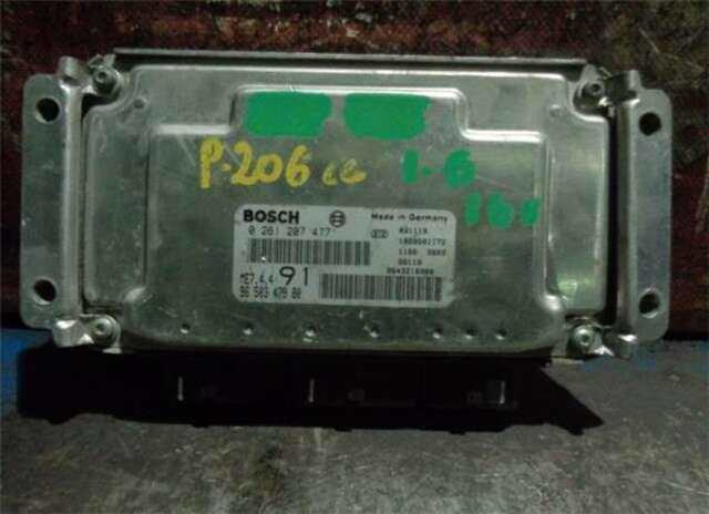 Centralita Motor ECU Peugeot 206 1.6 CC [1.6 LTR. - 80 KW 16V CAT (NFU - TU5JP4)]