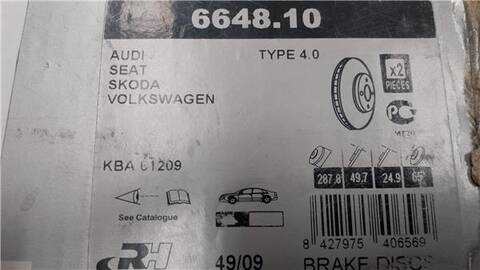 Foto 3ª: Disco Freno Delantero Audi A3 TDI 16V 140CV