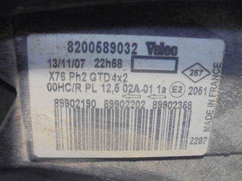 Foto 4ª: Faro Izquierdo Renault Kangoo 1.5 DCI DIESEL CAT K9K-716) 61CV 45KW [K9K W7] (2008)