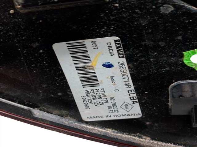 Foto 3ª: Piloto Trasero Derecho Dacia Logan TCE 90 L8MA L8M1 L8AC) (2012)