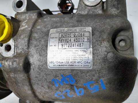 Foto 4ª: Compresor Aire Acondicionado Nissan Primera 1.6 16V CAT BERLINA 99CV 73KW [GA16] (1998)