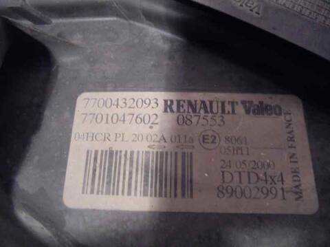 Foto 2ª: Faro Derecho Renault Scenic 2.0 16V CAT F4R) 139CV 102KW JA..) [F4R C7] (2001)