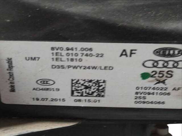 Foto 2ª: Piloto Delantero Derecho Audi A3 S3 QUATTRO (2012)