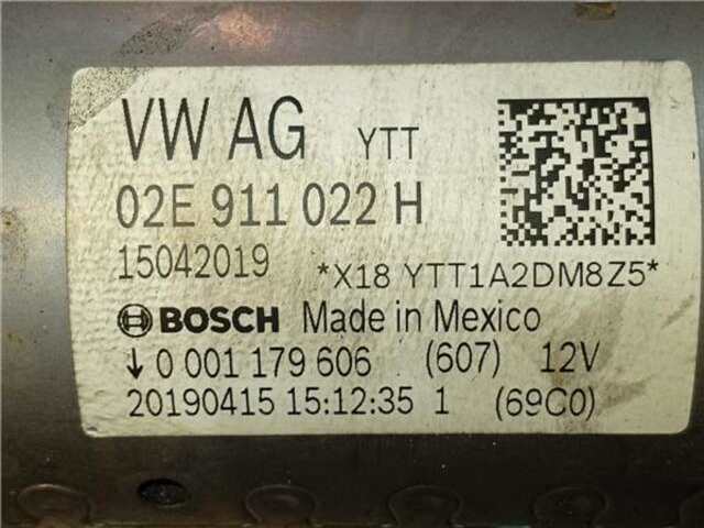 Foto 2ª: Motor de Arranque Volkswagen Tiguan 1.5 ADVANCE BMT [1.5 LTR. - 110 KW 16V TSI ACT]