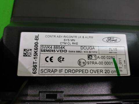 Foto 2ª: Centralita Motor ECU Ford Fiesta AMBIENTE 68CV 50KW (2007)