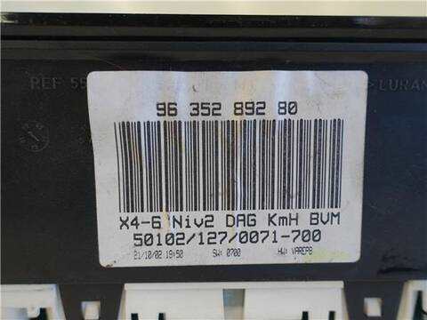 Foto 3ª: Cuadro de Instrumentos Citroen C5 2.0 HDI DCRHZB DCRHZE) BERLINA 109CV 80KW [RHZ (DW10ATED)] (2003)