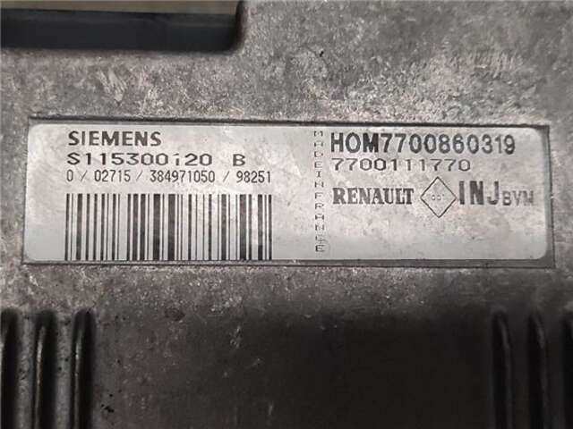 Foto 2ª: Centralita Motor ECU Renault Megane 1.6 E (BA0F. BA0S) I (BA0/1_) [K7M 702]
