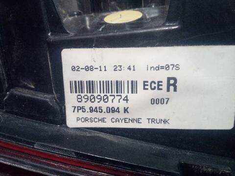 Foto 2ª: Piloto Portón Derecho Porsche Cayenne VERSION INDEFINIDA