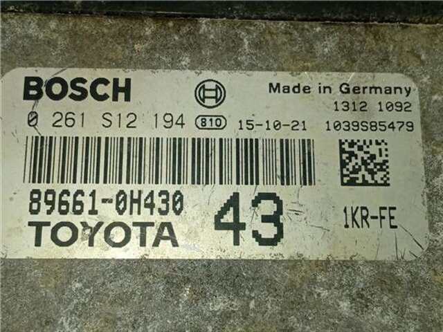 Foto 2ª: Centralita Motor ECU Toyota Aygo 1.0 X-CITE [1.0 LTR. - 51 KW CAT]