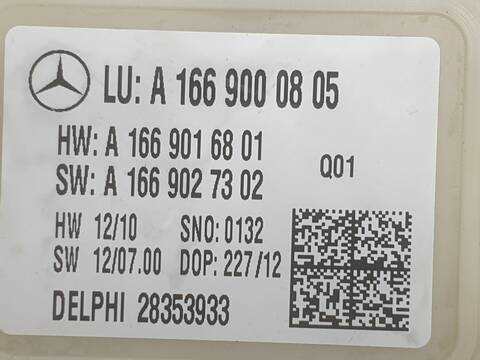 Foto 3ª: Centralita Motor ECU Mercedes Clase ML 250 2.1 CDI 204CV 150KW AUT. 166.004) W166) OM651 (2011)