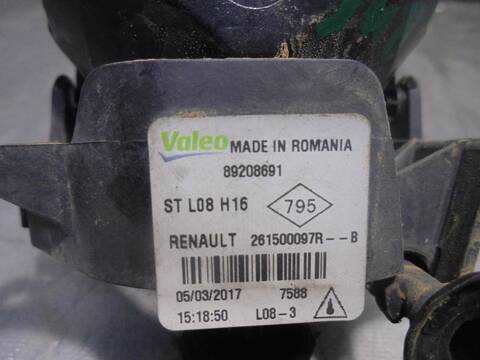 Foto 4ª: Faro Antiniebla Delantero Derecho Renault Megane BOSE-EDITION BERLINA 130CV 97KW IV BERLINA 5P [H5F F4] (2017)
