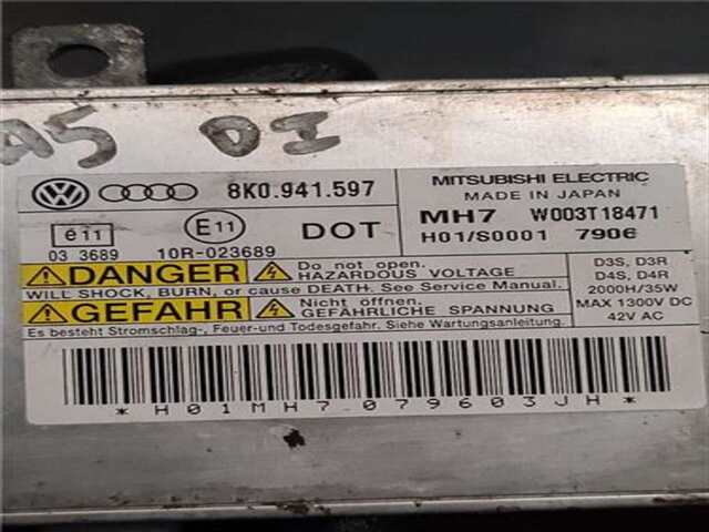 Foto 3ª: Centralita Faros Xenon Audi A5 3.0 TDI QUATTRO [3.0 LTR. - 176 KW V6 24V TDI] [CAPA]