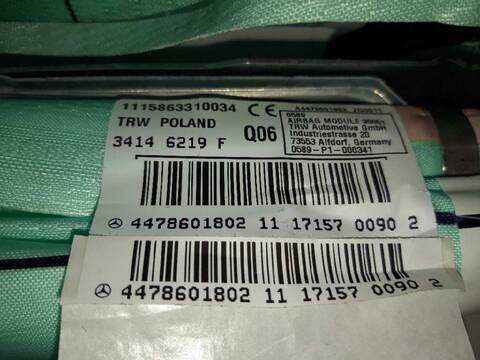 Foto 3ª: Airbag Cortina Delantero Derecho Mercedes Vito 88CV 65KW (2014)