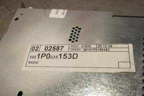 Foto 3ª: Sistema Audio Radio CD Seat Leon ERENCE 105CV 77KW [CAY] (2010)