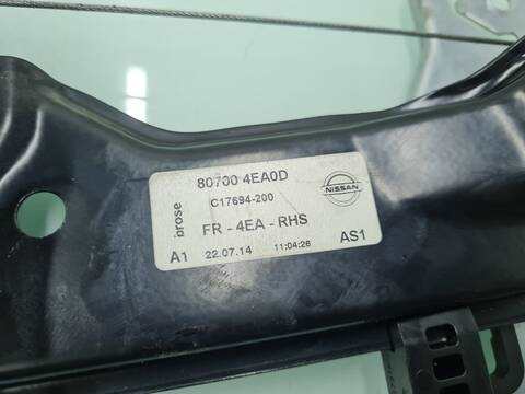Foto 2ª: Elevalunas Eléctrico Delantero Derecho Nissan Qashqai ACENTA 116CV 85KW [HRA2DDT] (2014)