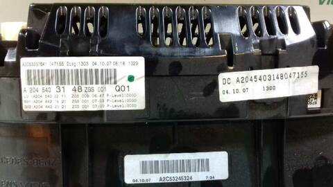 Foto 3ª: Cuadro de Instrumentos Mercedes Clase C 160 C 320 CDI 4-MATIC 204.089) BERLINA 224CV 165KW [OM642961] (2007)