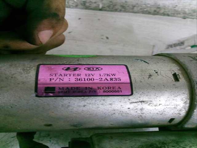 Motor de Arranque Kia Sportage 1.7 CRDI