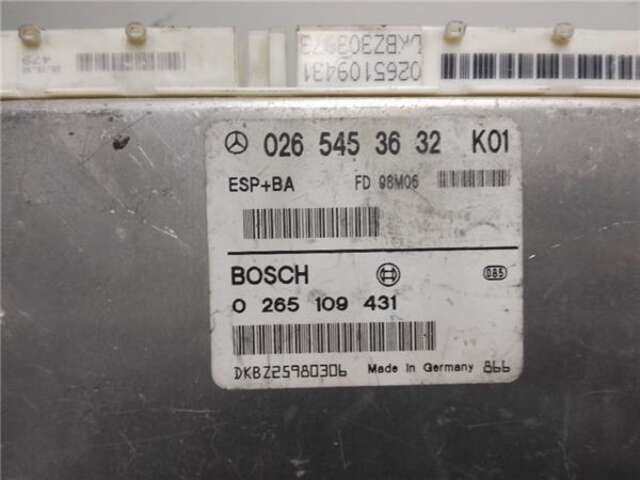 Foto 3ª: Centralita Abs Mercedes Clase A 140 1.4 140 (168.031) [1.4 LTR. - 60 KW CAT]