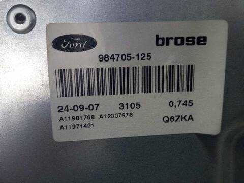 Foto 2ª: Elevalunas Eléctrico Delantero Derecho Ford Focus AMBIENTE D) BERLINA 116CV 85KW [KKDA] (2008)