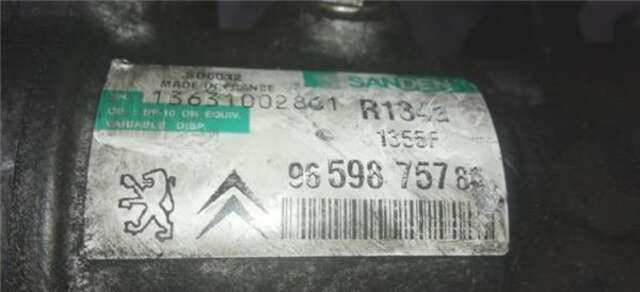 Compresor Aire Acondicionado Peugeot 207 1.4 CONFORT [1.4 LTR. - 70 KW 16V VTI CAT (8FS - EP3)]