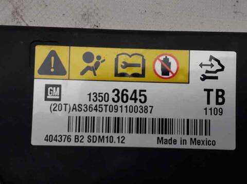 Foto 3ª: Centralita Airbag Opel Insignia 2.0 16V CDTI BERLINA 160CV 118KW (2009)