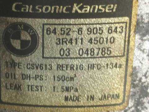 Foto 2ª: Compresor Aire Acondicionado Bmw Serie 3 320 2.0 CD 150CV 110KW COUPE E46) M47TU (1998)