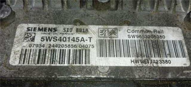 Foto 1ª: Centralita Motor ECU Peugeot 307 2.0 HDI 90 [RHY (DW10TD)]