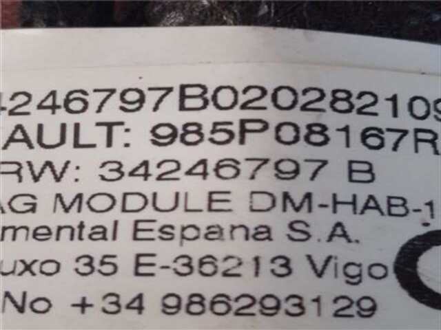 Foto 3ª: Airbag Cortina Delantero Derecho Dacia Duster 1.5 PRESTIGE [1.5 LTR. - 85 KW BLUE DCI DIESEL FAP CAT] [K9K 872]