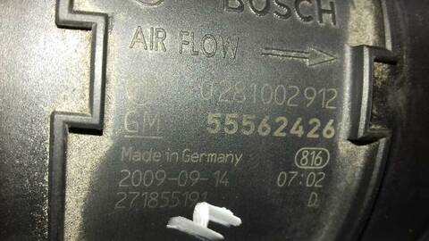 Foto 3ª: Caudalimetro Opel Insignia 2.0 16V CDTI BERLINA 160CV 118KW [A20DTH] (2009)